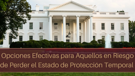 Opciones efectivas para aquellos en riesgo de perder el estatus de protección temporal (TPS)