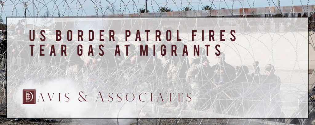 Border Patrol Fires Tear Gas Migrants