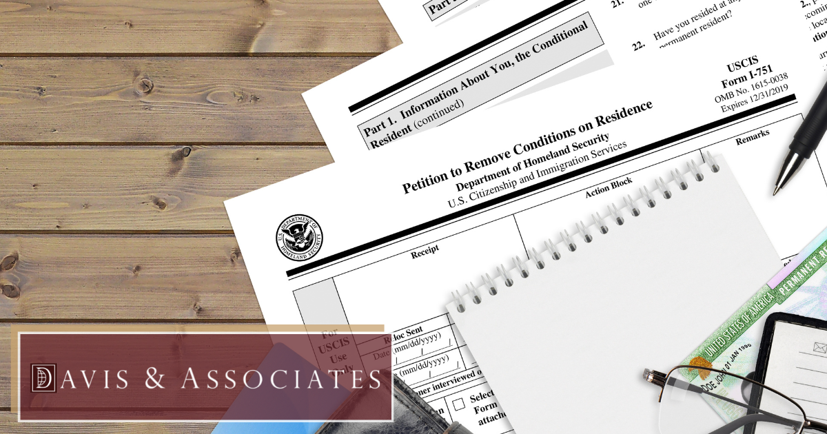 Removal of Conditions - Davis & Associates Removal of Conditions - Davis & Associates